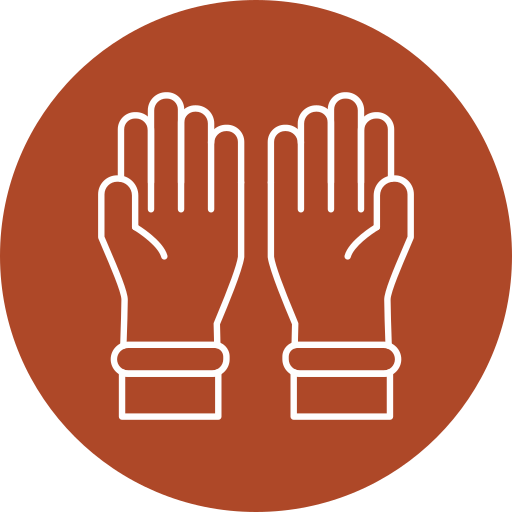 rękawice ochronne Generic color fill ikona