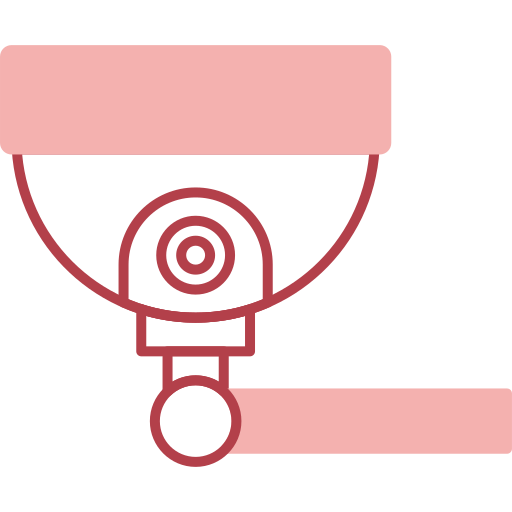 telecamera di sicurezza Generic color outline icona