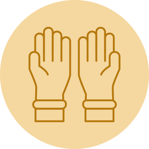 Protective gloves Generic color fill icon