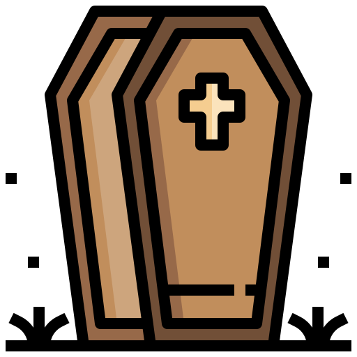 Cemetery Generic color lineal-color icon