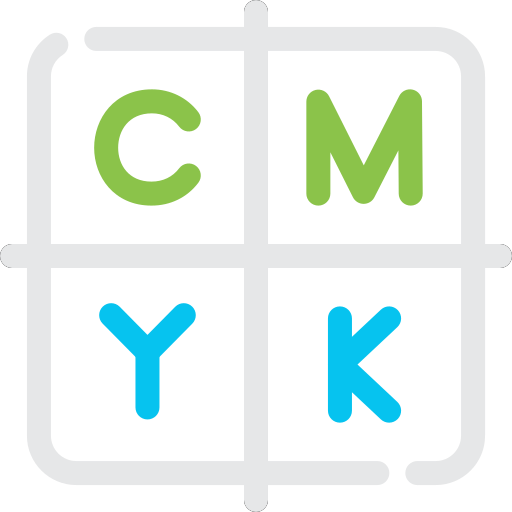 cmyk Generic color outline icon