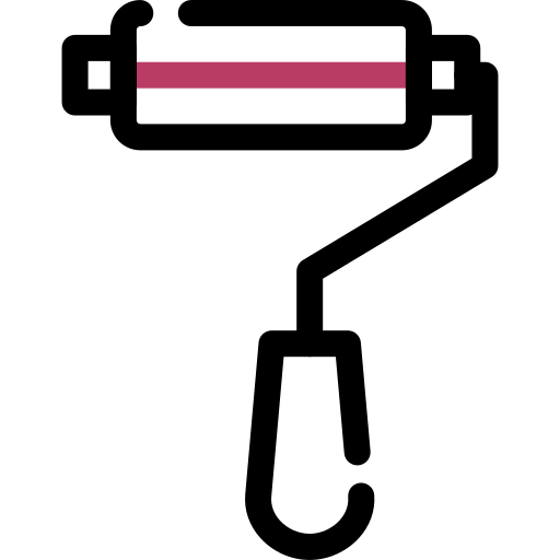 Малярный валик Generic color outline иконка