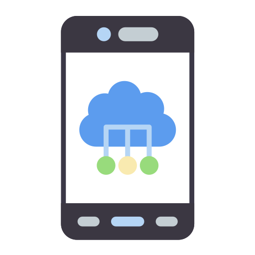 Mobile cloud Generic color fill icon