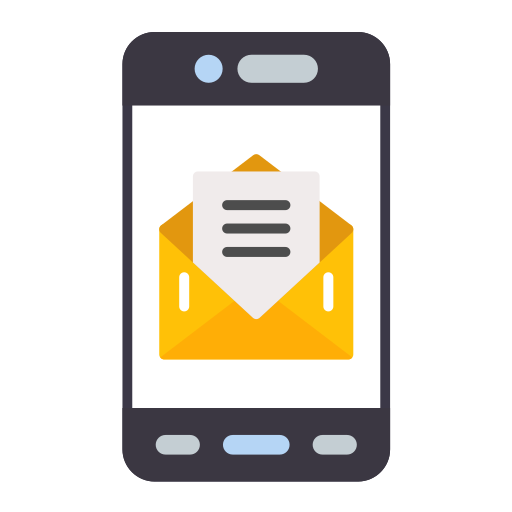 Mobile mail Generic color fill icon