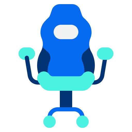 sedia da gioco Generic color fill icona