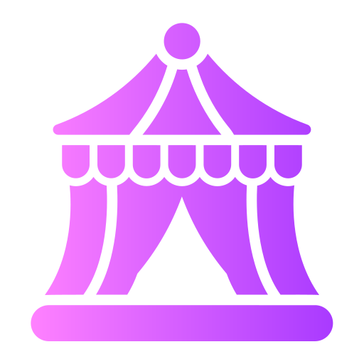tenda de circo Generic gradient fill Ícone