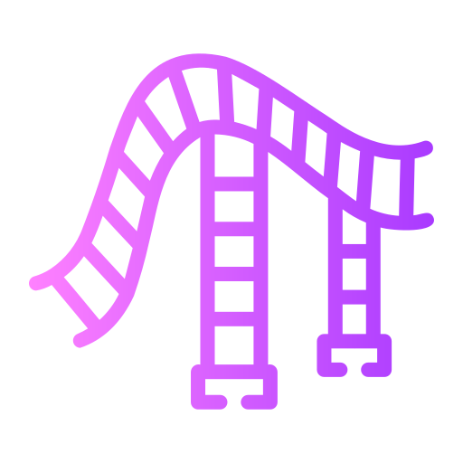 Roller coaster Generic gradient outline icon
