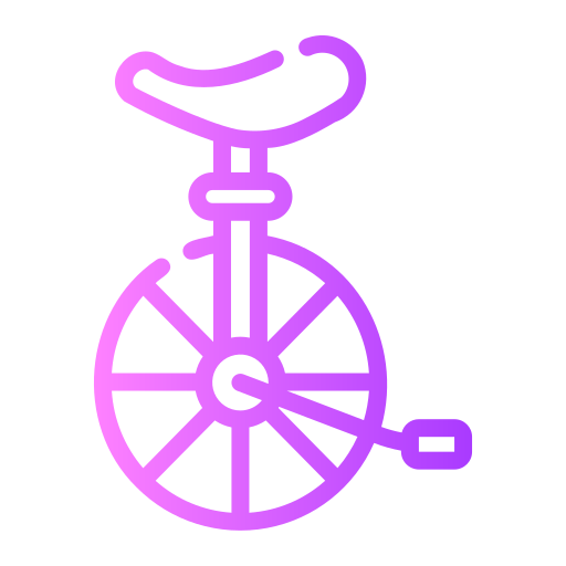 monocycle Generic gradient outline Icône