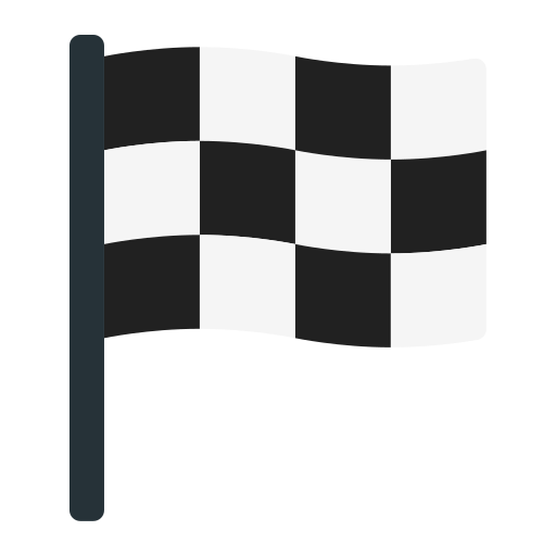 bandeira de corrida Generic color fill Ícone