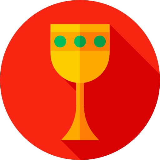Goblet Flat Circular Flat icon