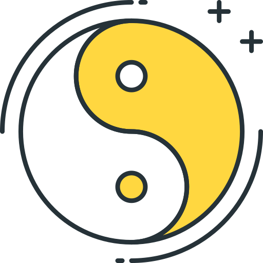 yin yang Flaticons.com Flat icono