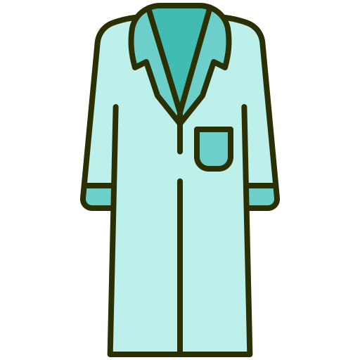 fartuch laboratoryjny Generic color lineal-color ikona