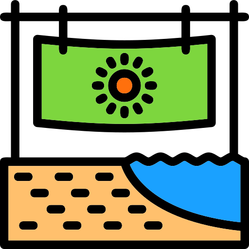пляжное полотенце Generic color lineal-color иконка