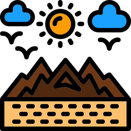 montañas Generic color lineal-color icono