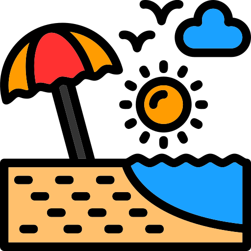 해변 Generic color lineal-color icon