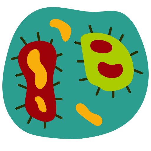 Bacteria Generic color fill icon