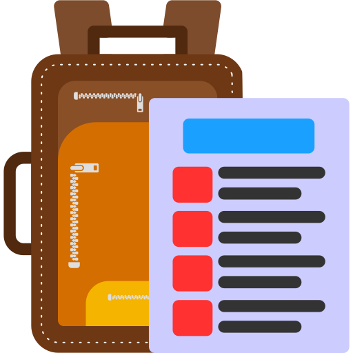 Packing list Generic color fill icon