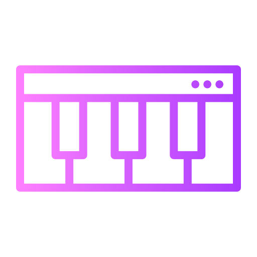 piano Generic gradient outline icono