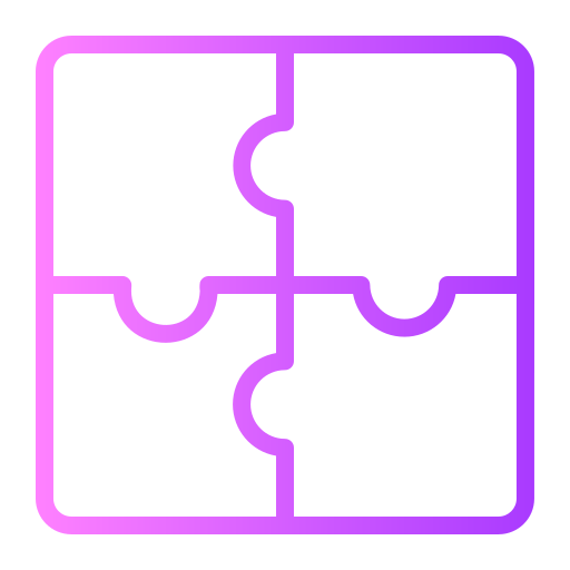 puzzle Generic gradient outline ikona