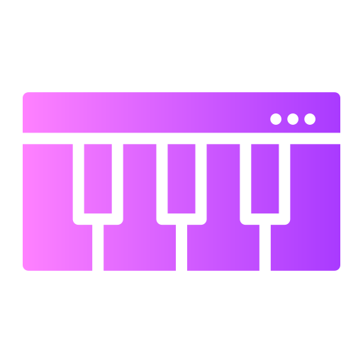 fortepian Generic gradient outline ikona