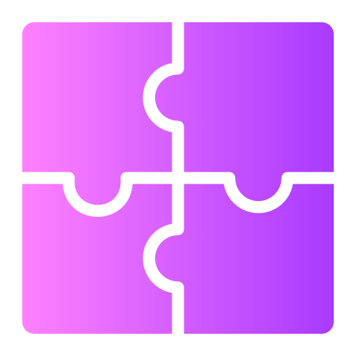 puzzle Generic gradient outline Icône