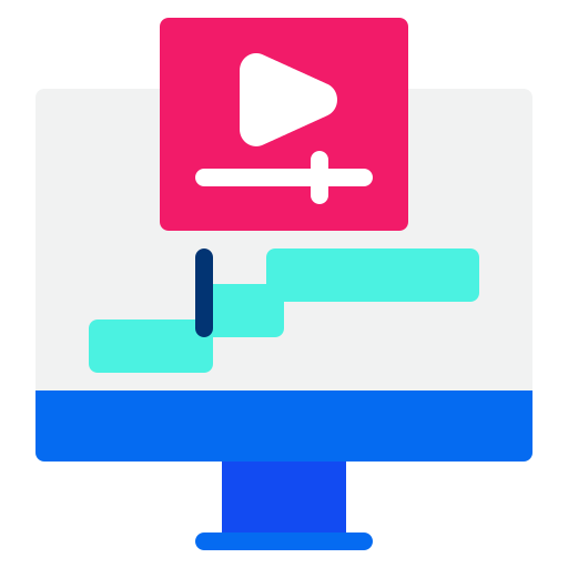 video bearbeiten Generic color fill icon