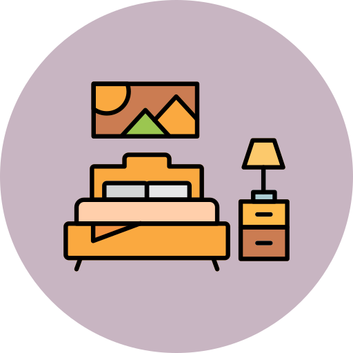 slaapkamer Generic color lineal-color icoon