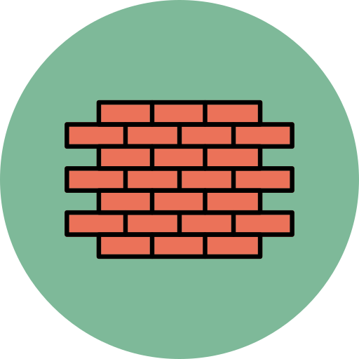 stenen muur Generic color lineal-color icoon