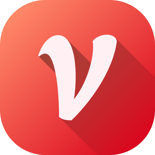 Letter v Generic gradient fill icon