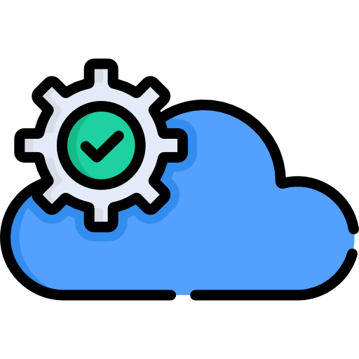 Cloud computing Special Lineal color icon