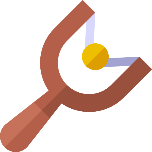 Slingshot Basic Straight Flat icon