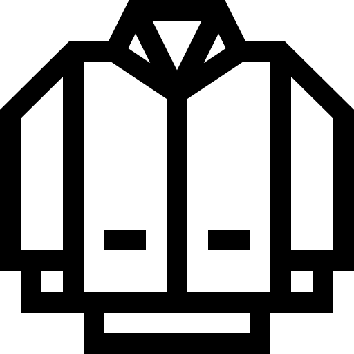 ジャケット Basic Straight Lineal icon