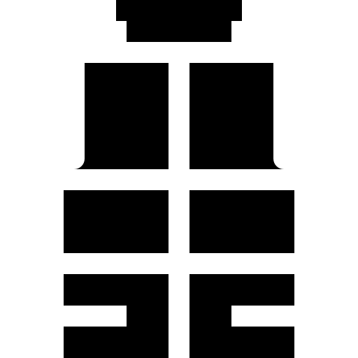 chaleco Basic Straight Filled icono