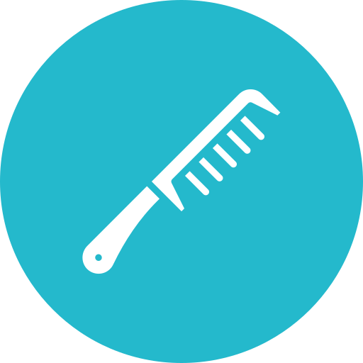 Hair brush Generic color fill icon