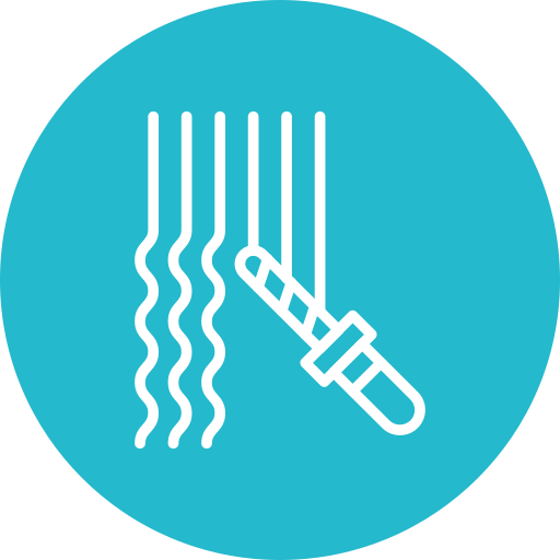 Curling iron Generic color fill icon