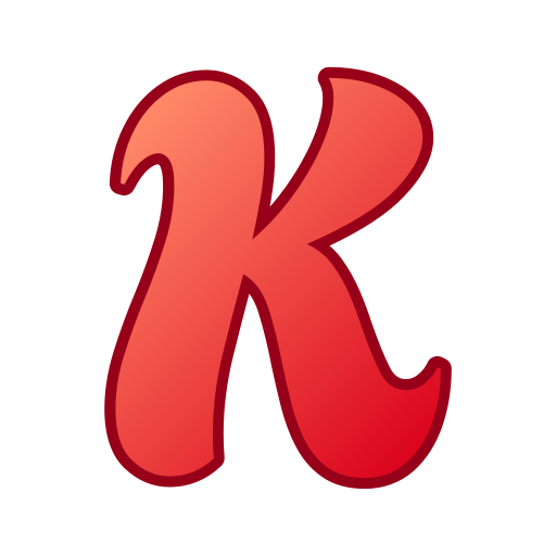 brief k Generic gradient lineal-color icoon