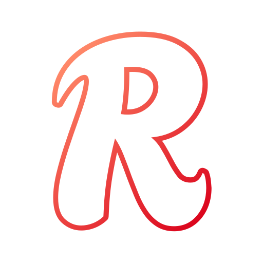 lettera r Generic gradient outline icona