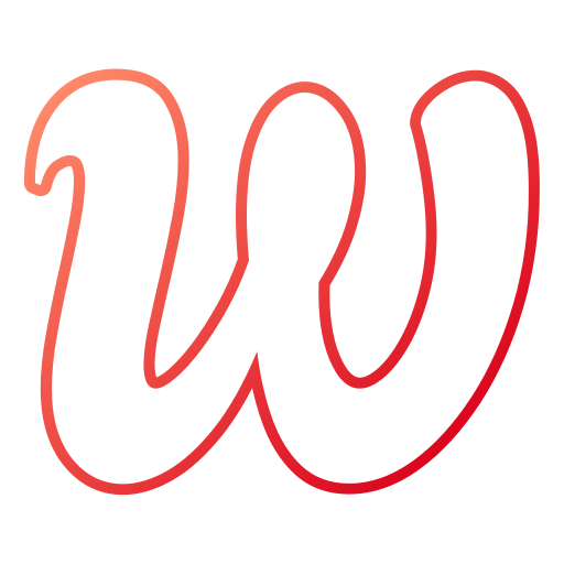 Letter w Generic gradient outline icon