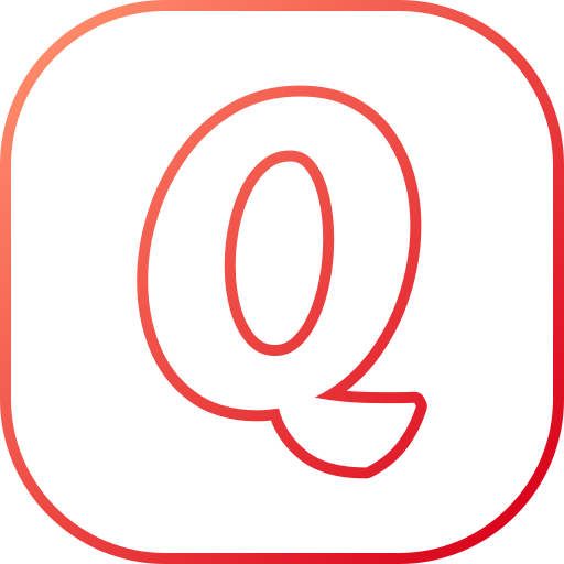 brief q Generic gradient outline icoon