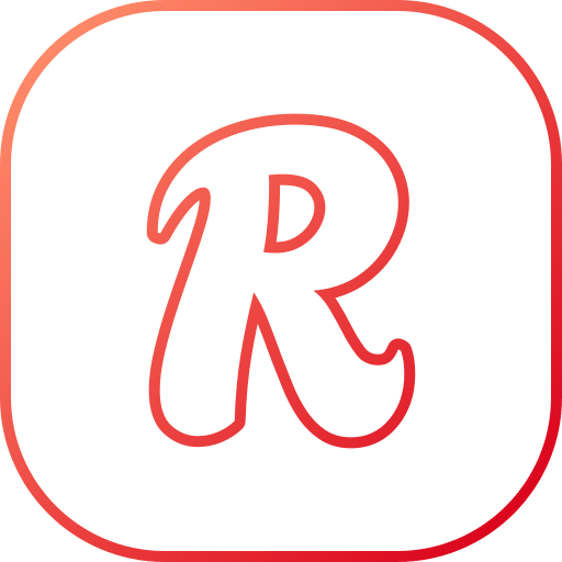 letra r Generic gradient outline icono