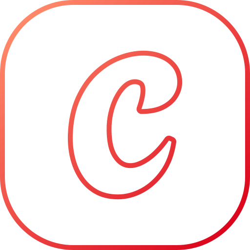 lettera c Generic gradient outline icona