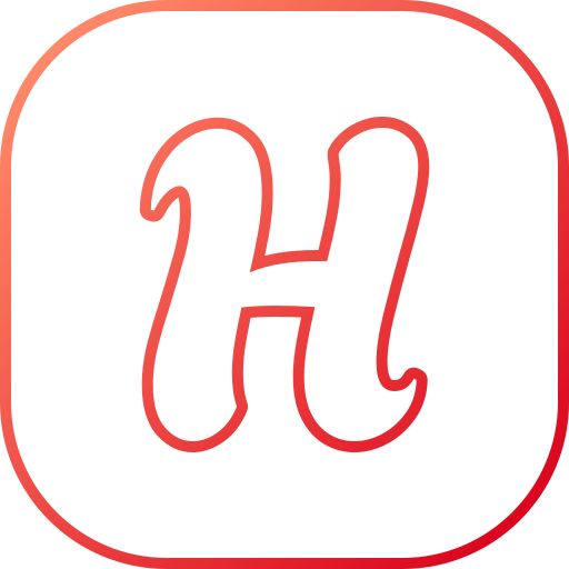 Letter h Generic gradient outline icon