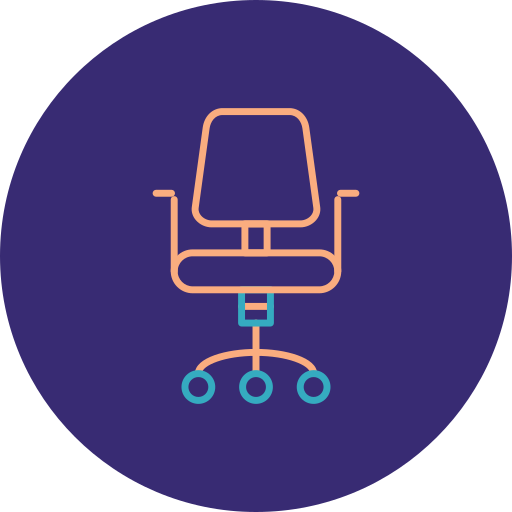 Office chair Generic color fill icon