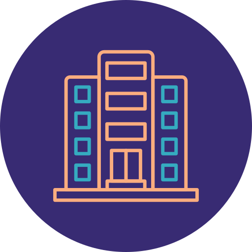 Office building Generic color fill icon