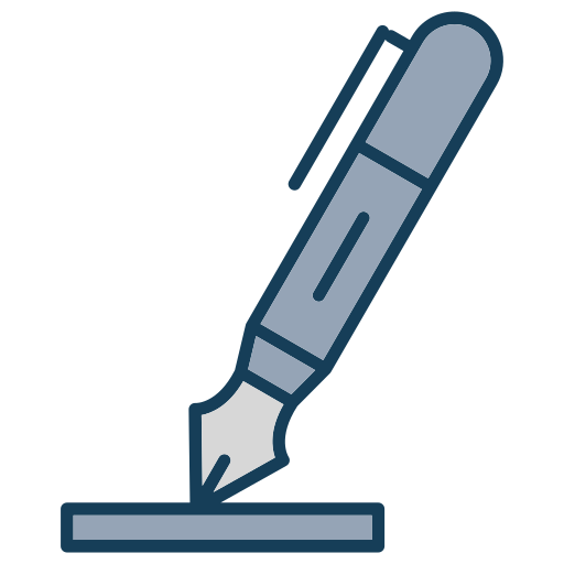잉크 펜 Generic color lineal-color icon
