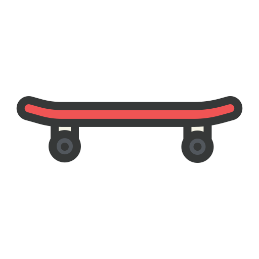 skateboard Generic color lineal-color icoon