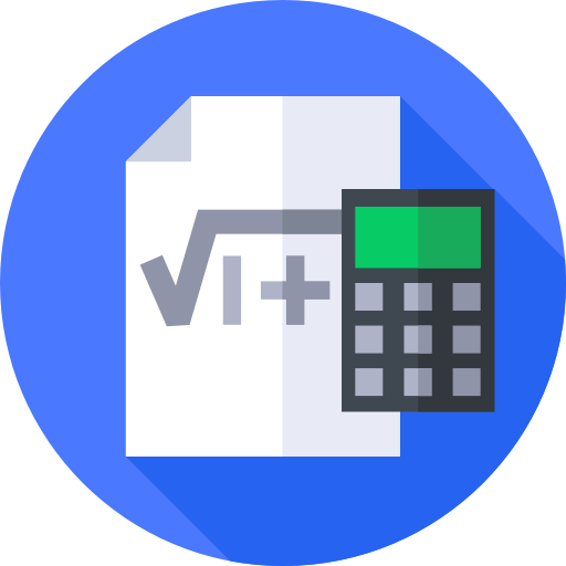 mathe Flat Circular Flat icon