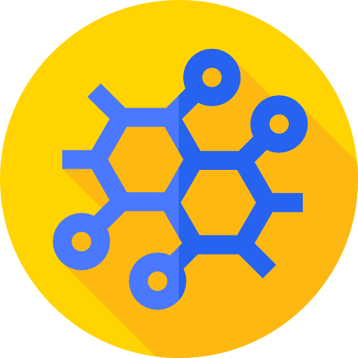 Молекула Flat Circular Flat иконка