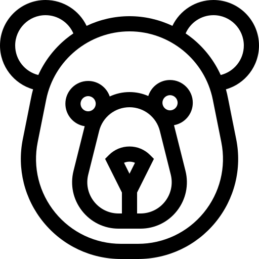 niedźwiedź Basic Straight Lineal ikona