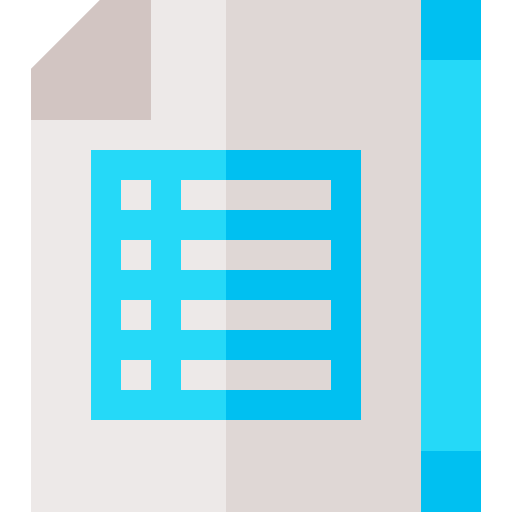 excel Basic Straight Flat icon